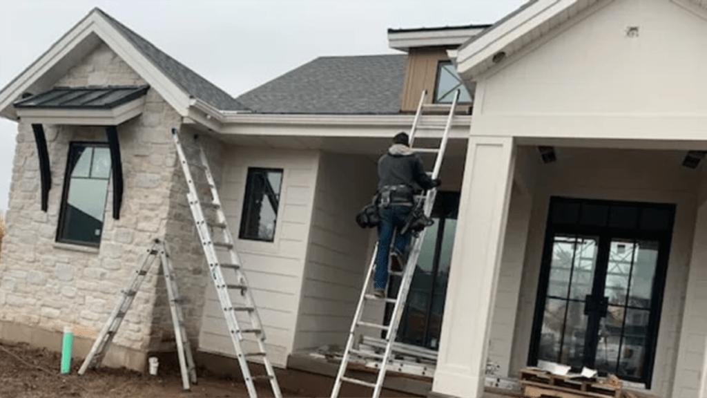 working on gutter
