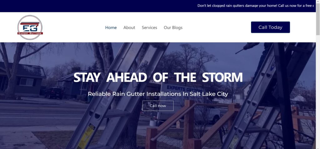 expert gutters home page