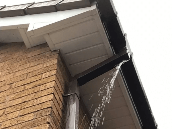 gutter leak
